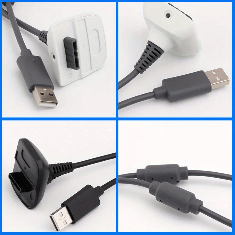 USB kabl za punjenje za Xbox 360, USB kabl za punjenje bežičnog kontrolera kompatibilan sa Xbox360/Xbox 360 Slim bežičnim gejmerskim kontrolerima.