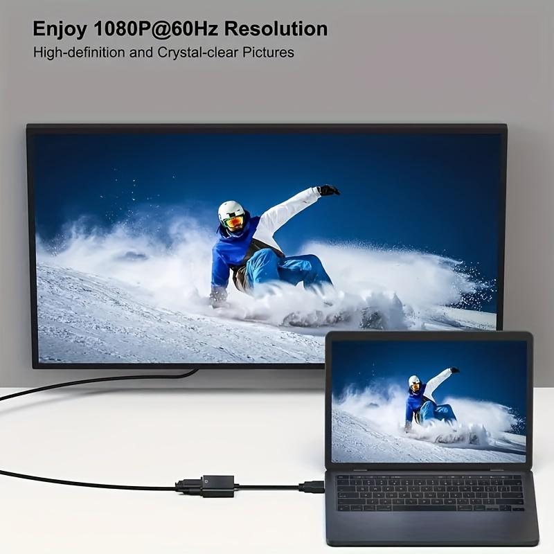 Priključak za HDTV u VGA adapteru, pozlaćeni priključak za HDTV u VGA adapteru (muški na ženski) za računar, desktop, laptop, PC, monitor, projektor, HDTV, Chromebook, Raspberry Pi, Roku, Xbox i još mnogo toga