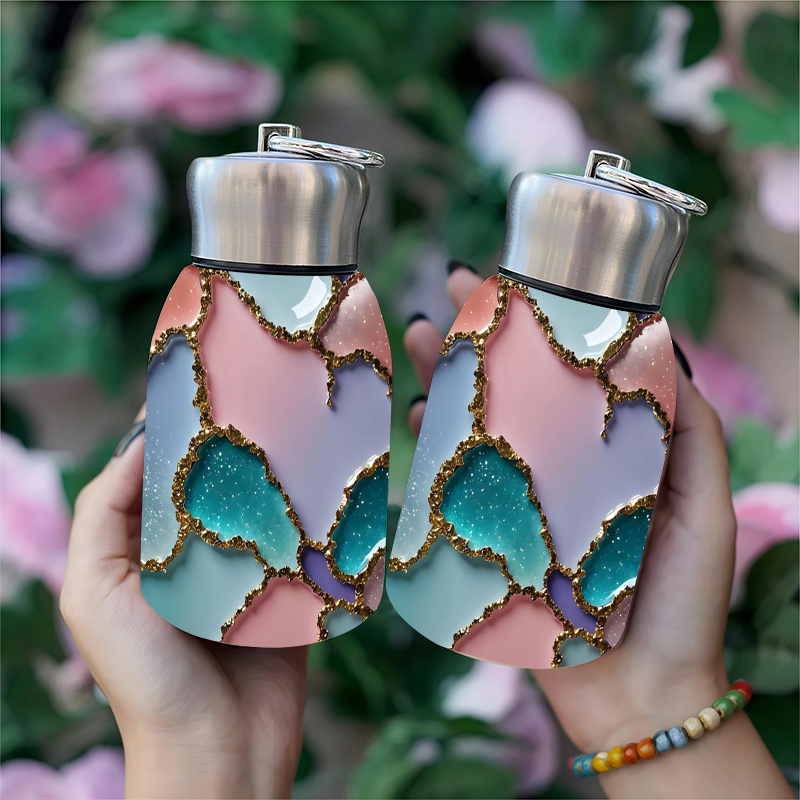 1 komad Pastel Mermerni Dizajn Čaša od Nerđajućeg Čelika - Dvostruka Vakuumska Izolacija, 10.5oz, Idealan Poklon za Dan Zaljubljenih, Rođendan, Aktivnosti na Otvorenom, Kampovanje, Kućnu Upotrebu, Proslavu Diplomiranja, Osnovne Potrepštine za Kampovanje | Elegantna Čaša | Izdržljiva Posuda za Piće, Mermerna Šolja, Šolja za Kavu, Šolja i Krigla, Šolja, Oz Šolja, Termo Šolja, Šolja za Kavu, Originalna Šolja za Kavu, Šolje, Krigla, Šolja za Putovanje za Kavu, Šolja za Kavu, Sreda