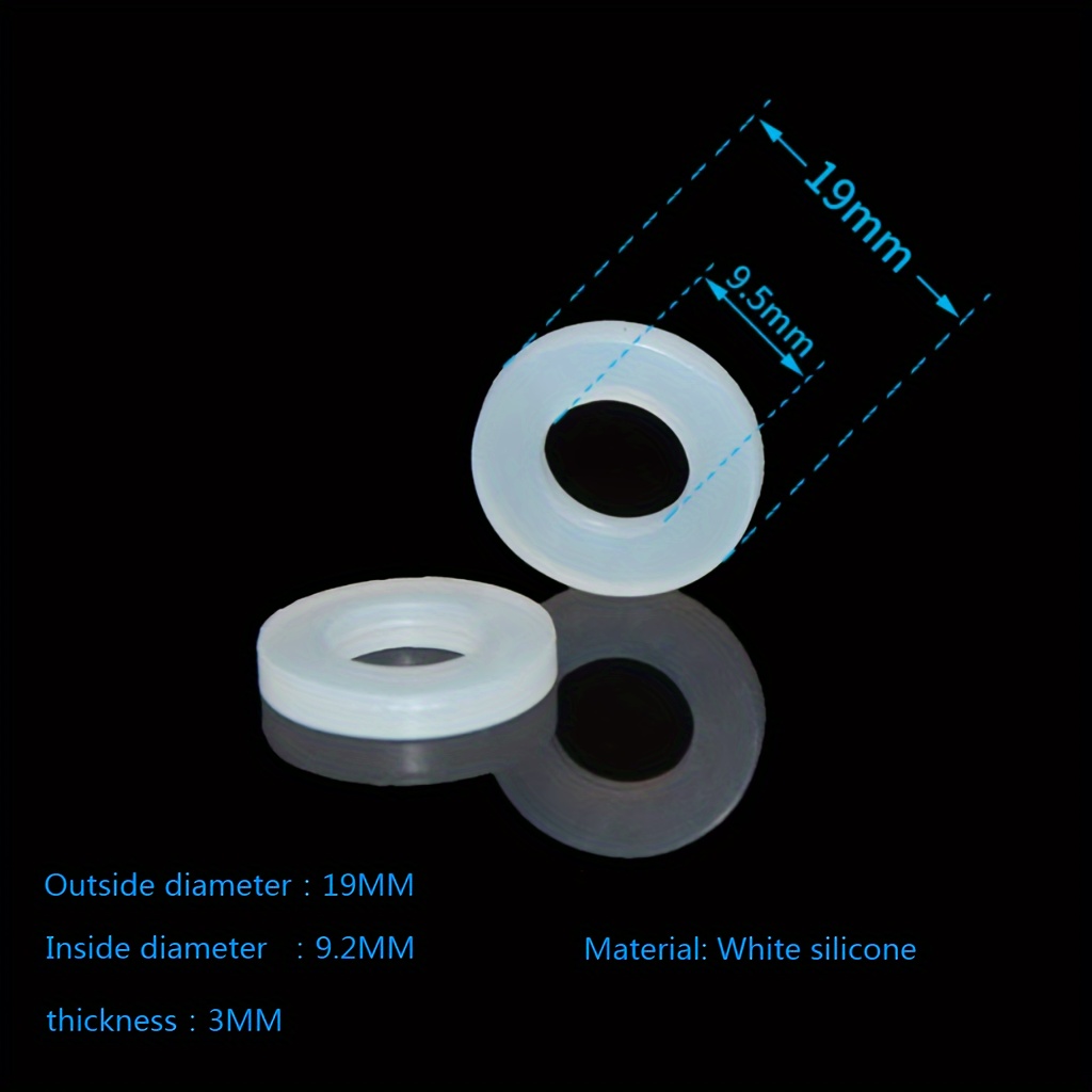 10/20/30/40/50 komada kućnih cevnih priključaka, bela silikonska brtva za nepropusnost, za 1/2
