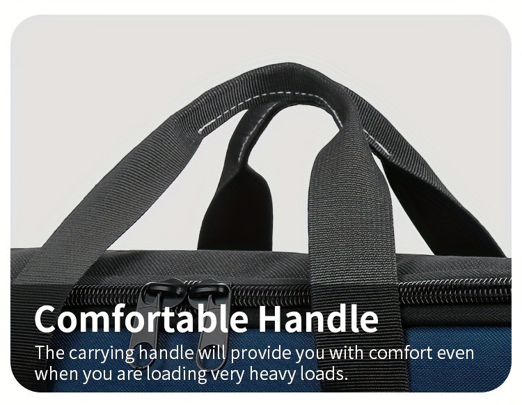 Izdržljiva torba za alat sa širokim otvorom - Dugotrajni poliester, više pregrada i džepova za skladištenje alata, nošenje i organizovanje, idealna za muškarce, bez potrebe za montažom