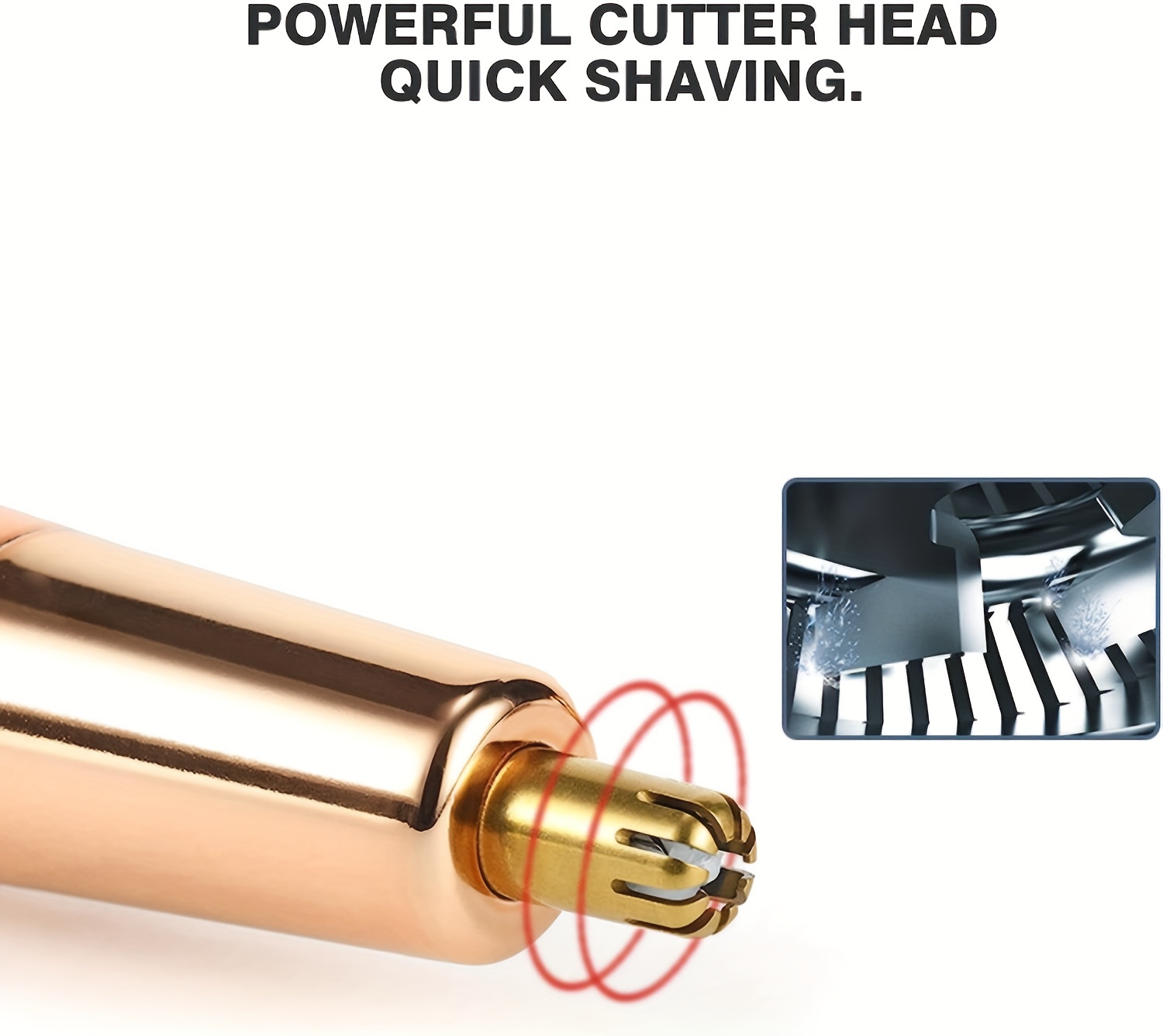 4 u 1 Električni brijač za lice za žene Epilator za celo telo Punjiva bezbolna trimera za obrve, nos i bikini zonu