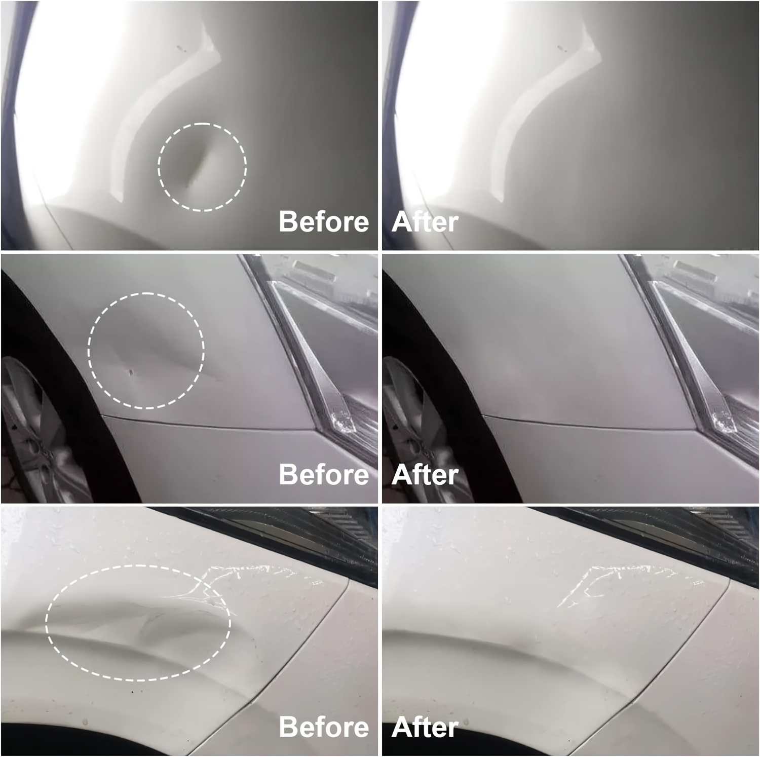 Komplet alata za uklanjanje udubljenja bez farbanja, plastični izvlakač za popravku udubljenja od tuče, set vakuum čaša u više veličina