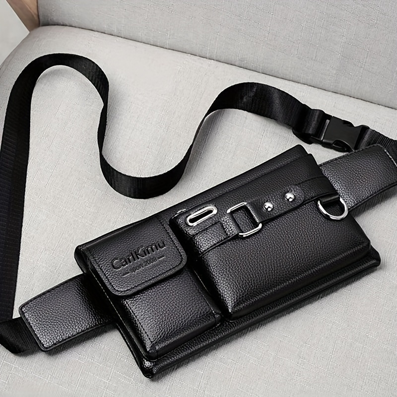 Torba za struk za muškarce, nova torba velikog kapaciteta sa više funkcija (smer povlačenja glave nasumičan)