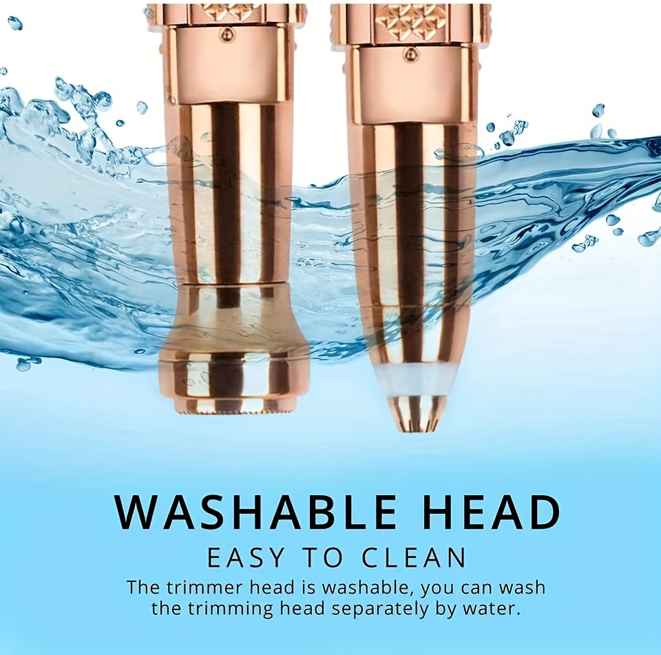 4 u 1 Električni brijač za lice za žene Epilator za celo telo Punjiva bezbolna trimera za obrve, nos i bikini zonu