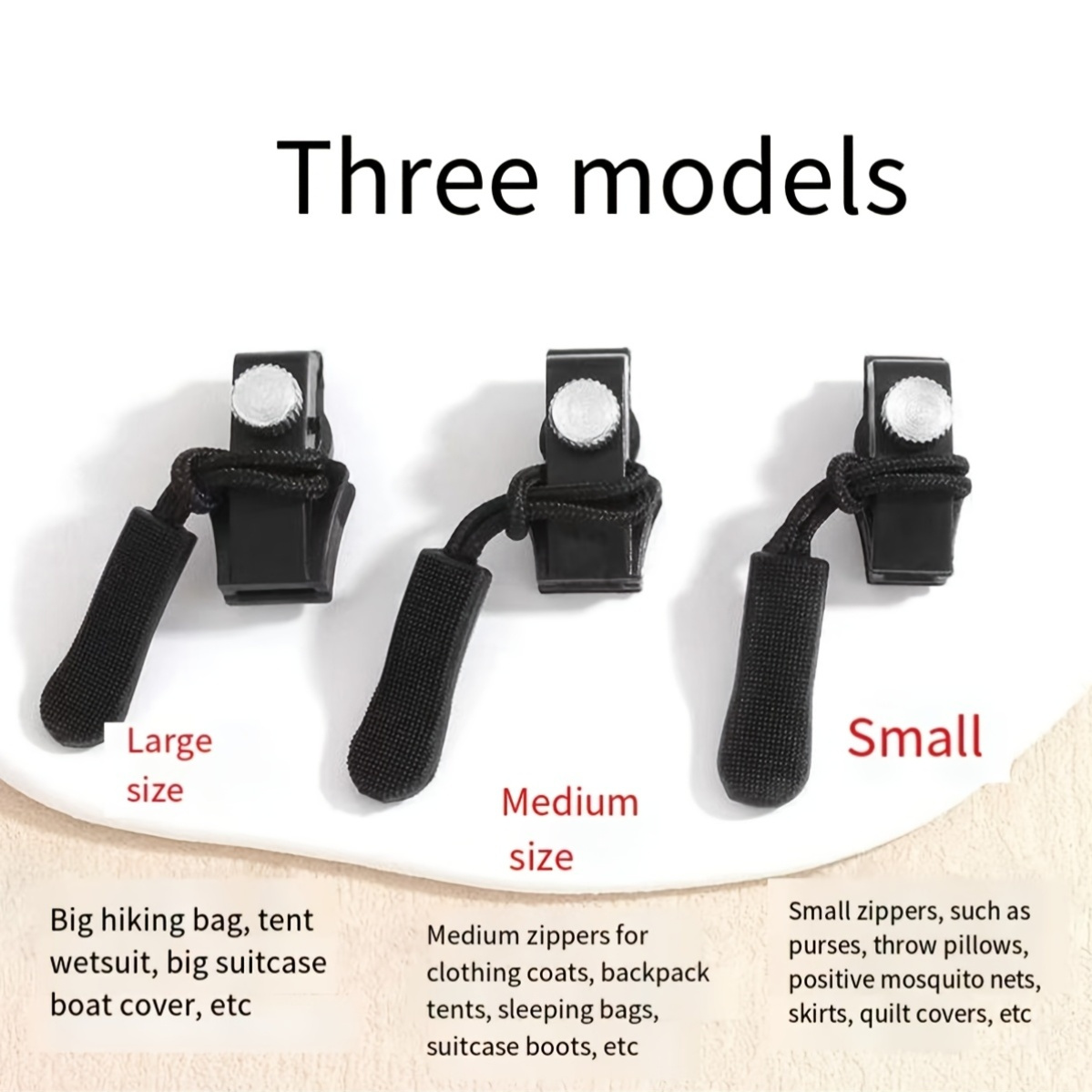 Komplet od 6/18 univerzalnih crnih zatvarača, odvojivi i izdržljivi, jednostavni za postavljanje bez potrebe za šivenjem