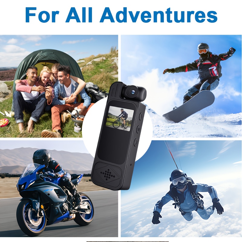 Nova 1080P Full HD prenosiva kompaktna putna kamera za 2025. – Opremljena funkcijom noćnog vida, LCD ekranom, USB priključkom za punjenje i funkcijom rotacije objektiva od 180°. Idealna božićna i novogodišnja poklon za putovanja, vežbanje i svakodnevno snimanje