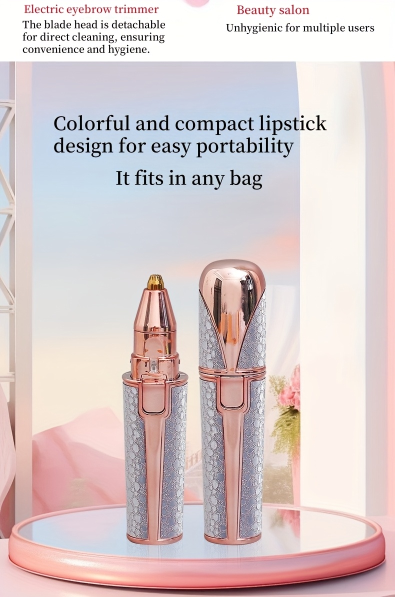 2-u-1 Multifunkcionalni Električni Trimer za Obrve, Brijač za Dlakice na Usnama, USB Punjivi Epilator za Dame, Električni Mini Depilator, Uklanjač Dlakica ispod Pazuha, Automatski Uređaj za Oblikovanje Obrva, Uklanjač Intimnih Dlakica za Dame, Uklanjač Dlakica sa Lica i Trimer za Obrve