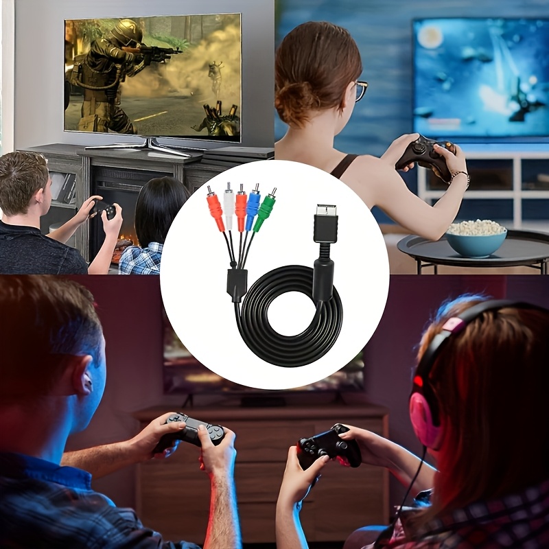 Višefunkcionalni AV kabl za visoku definiciju video/audio priključak pogodan za PS2, PS3 sistem i HDTV ili EDTV sa obojenim kodiranjem