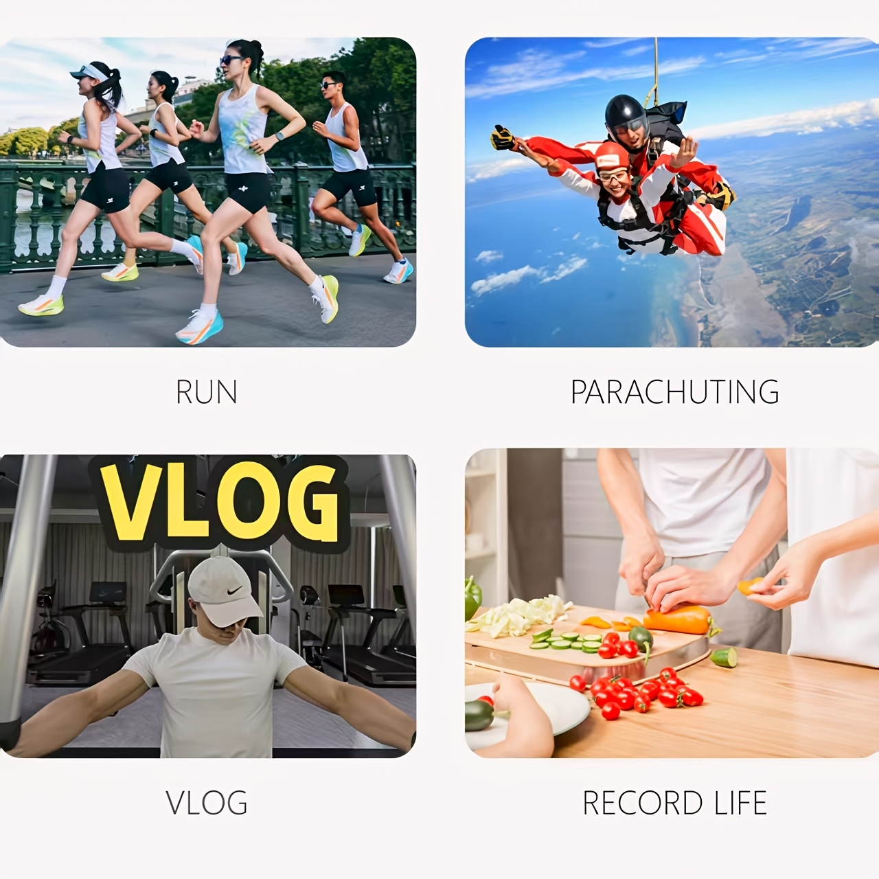 Nova 2026 Vlog Kamera za Sportove na Otvorenom | 4K UHD, WiFi Prenos u Realnom Vremenu, Sinhronizacija Zvuka, Objektiv koji se Rotira 270°, Stabilizacija Pokreta, Magnetni Kanap za Kačenje, Udobno Nošenje, Pogodna za Aktivnosti na Otvorenom, Snimanja Života/Putovanja