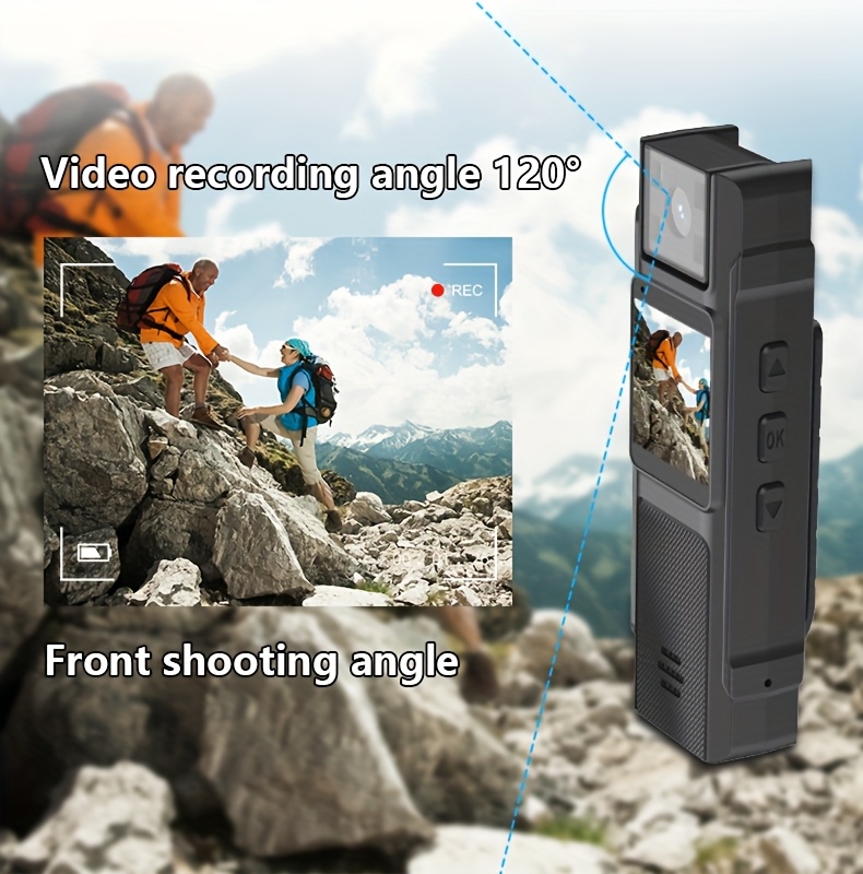 2025 Poboljšana Kompaktna Kamera - Snima Full HD 1080P Video sa 3.4cm LCD Ekranom i Objektivom koji se Rotira 180°, Ima Izdržljivu Bateriju od 800Mah, Idealna za Konferencije, Vožnju Biciklom, Snimanje Ljubimaca, Intervjue i Sakupljanje Svedocanstva - Opciono 32G ili 64G Memo