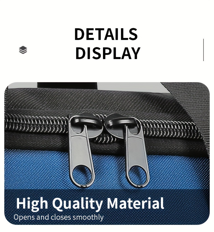 Izdržljiva torba za alat sa širokim otvorom - Dugotrajni poliester, više pregrada i džepova za skladištenje alata, nošenje i organizovanje, idealna za muškarce, bez potrebe za montažom