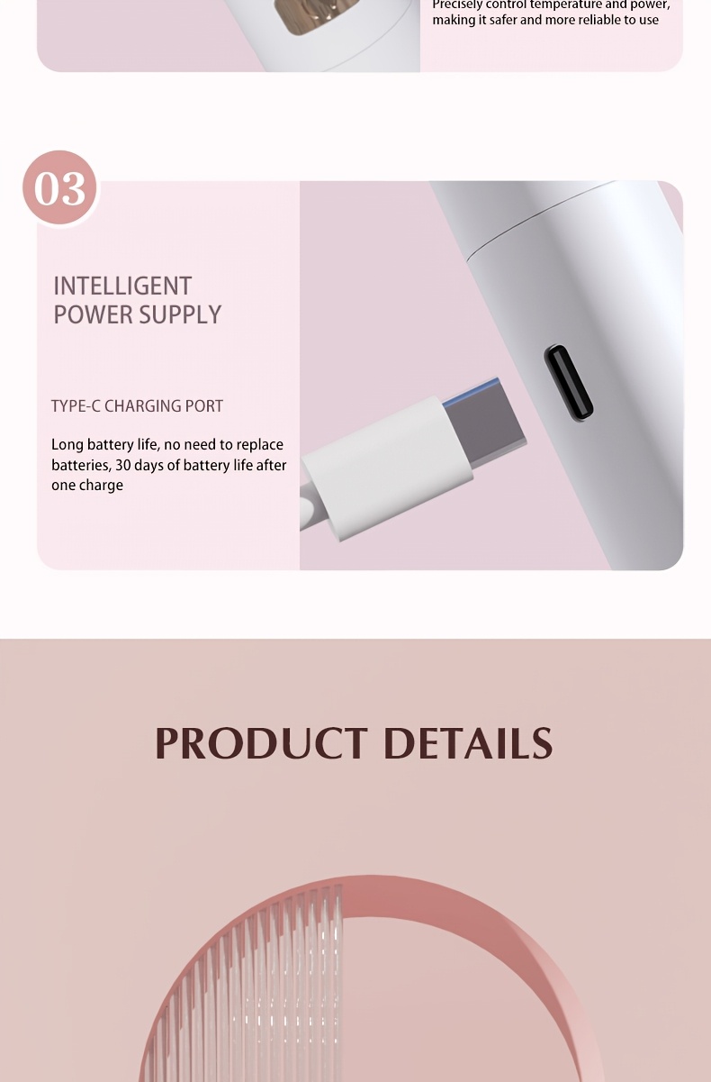 3-u-1 Električni uvijač za trepavice, pinceta i trimer - USB sa brzim podešavanjem temperature, bežično korišćenje, pogodan za uvijač za trepavice, trimer za obrve i trimer za dlačice na licu - Prenosivi kozmetički alat za žene i muškarce, pogodan za putovanja