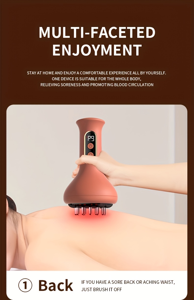 Limfna Drenažna Masažna Naprava i Pametni Alat Protiv Strija i Celulita – Meridijanski Uređaj za Dubinsko Tkivo, Pruža Precizno Iskustvo Udobnosti, Masažer za Leđa, Limfna Masaža, Dubinska Masaža, Strije