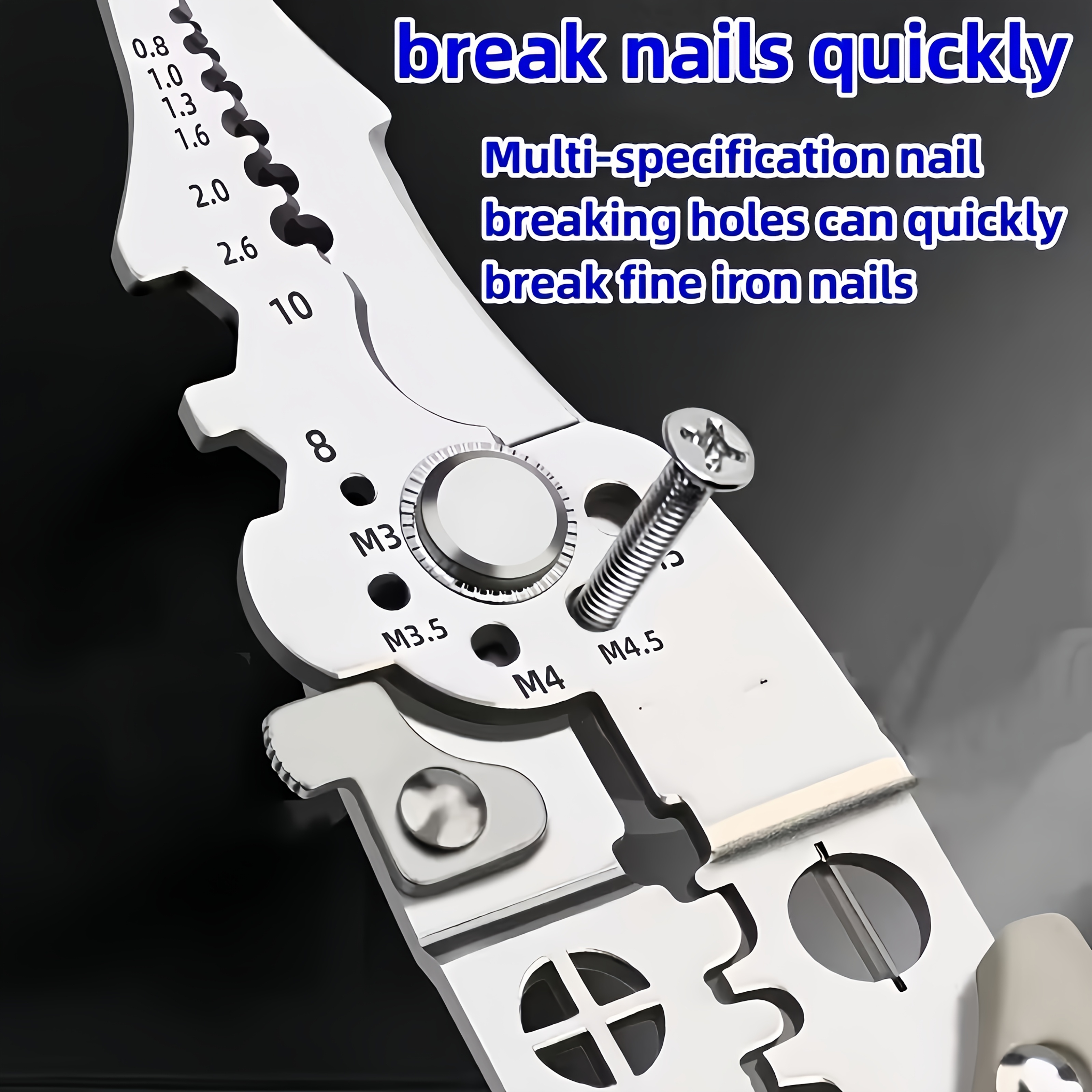 21-u-1 Teška Multifunkcionalna Pinceta za Skidanje Izolacije, Alat sa Električnom Pincetom i Glavom Odvijača - Ručna Upotreba, Ergonomična Drška, Kompaktan Sve-u-Jednom Alat za Električare, DIY i Kućne Popravke - Izdržljiv Metal (Bez Baterija), Savršen Poklon