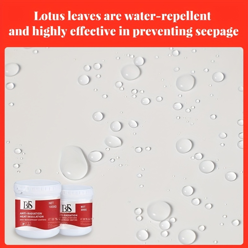 1Kg Zaptivnog materijala otpornog na zračenje, toplotno izolovanog i vodootpornog - Pogodan za automobilsku, pomorsku i kućnu upotrebu, efikasan za izolaciju staklenih kuća, krovova, pločica od bojenog čelika