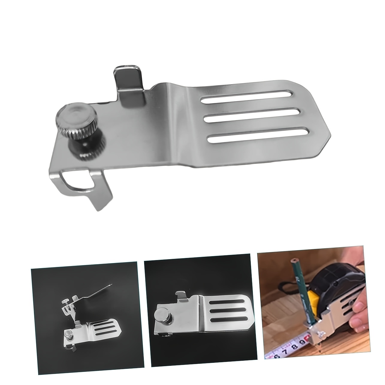 1 komad Precizni Merač sa Klipom za Lokaciju - Podesivi Alat za Pozicioniranje sa Metalnim Ivicama i Mehanizmom na Vijak, Fleksibilan Oznakačivač za Tačne Merenja, Bez Potrebe za Baterijom, Idealan za Kućnu Upotrebu i Profesionalnu Upotrebu, Dodatak za Alate | Elegantna Metalik Završnica | Izdržljiva Konstrukcija, Držač za Merenje