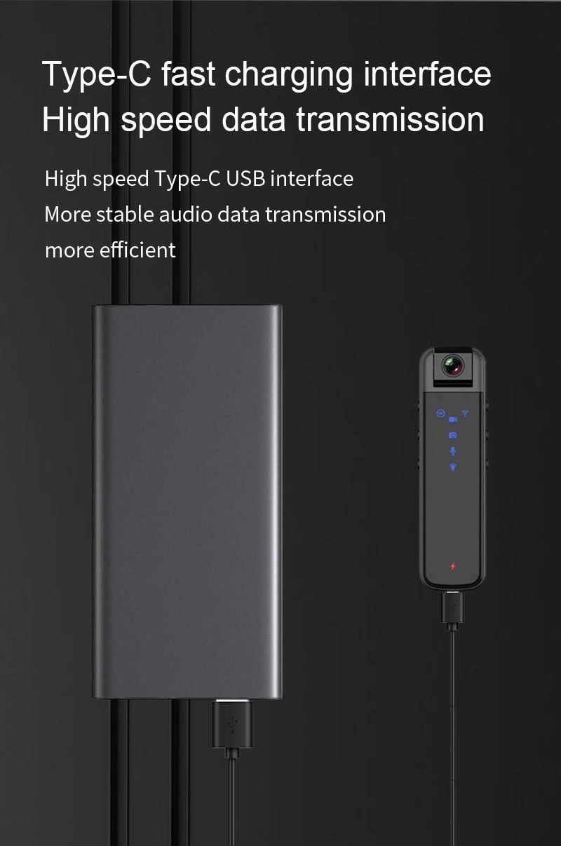 1080P Full HD Akciona Kamera sa Noćnim Vidom, Hotspot Wifi, Objektiv koji se Rotira 180°, Nosiva Sportska Kamera, Uređaj za Snimanje na Otvorenom za Bicikl