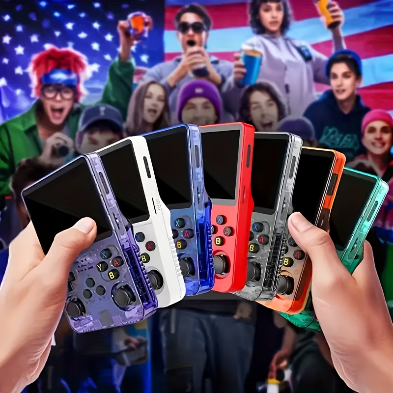 Moderne konzole za igre | Prenosivi ručni uređaji za igre sa kontrolerima | 128GB/64GB memorije | Baterija od 3000mAh | Podržava prebacivanje između više jezika | Dostupno u 7 boja | 3.5-inčni klasični ekran za zabavu | 10 nivoa podesive jasnoće | E