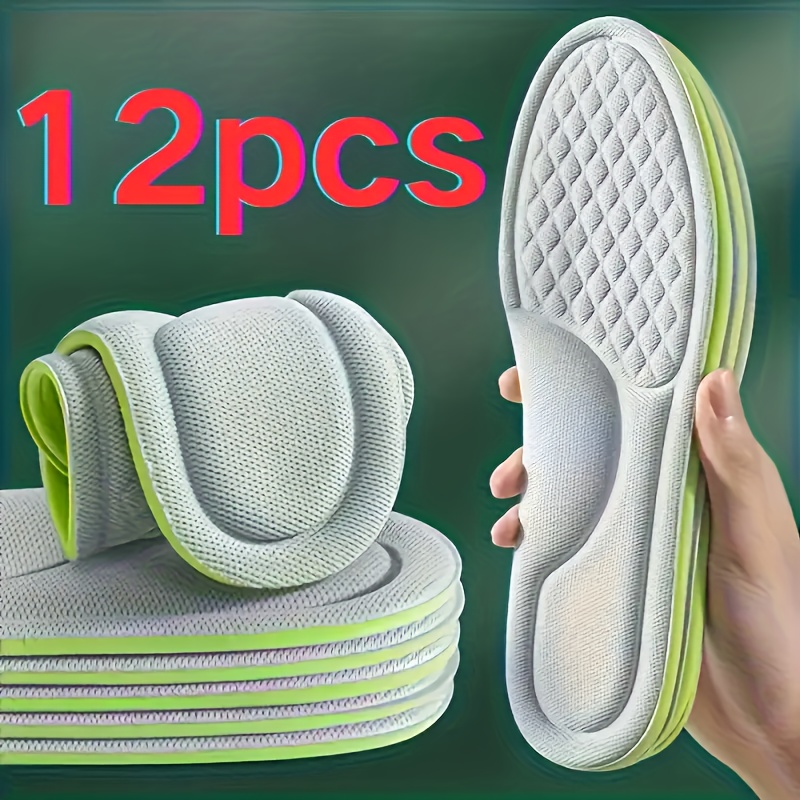 6 Pari 12 komada Uložaka koji apsorbuju udarce, Ultra Meki i Udobni Sportski Jastučići za Dugo Stajanje na Otvorenom u Jesen i Zimu, Razni Dodaci za Obuću, Pogodni i za Muškarce i za Žene