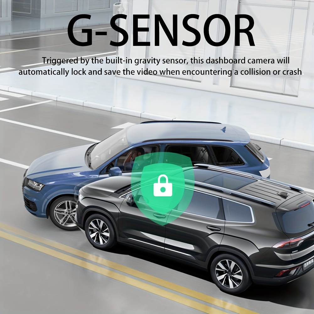 Četvorokanalna kamera za auto, montira se na instrument tablu sa 1080P prednjim i 720P bočnim i zadnjim pogledom - Ima LED ekran, upravljanje na dodir, punjivu litijumsku bateriju, kontinuirani nadzor parkiranja i sistem kamere za rikverc