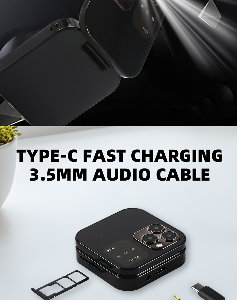 Mini 2G Flip Telefon, Dual SIM Dual Standby, Dostupan u Više Boja. Funkcije uključuju Pozivanje, Muziku, Tekstovanje i Vreme Čekanja od 150 Sati. Ima Funkciju Lampe, Lak je za Nošenje i Pogodan je za Aktivnosti na Otvorenom, Kampovanje.