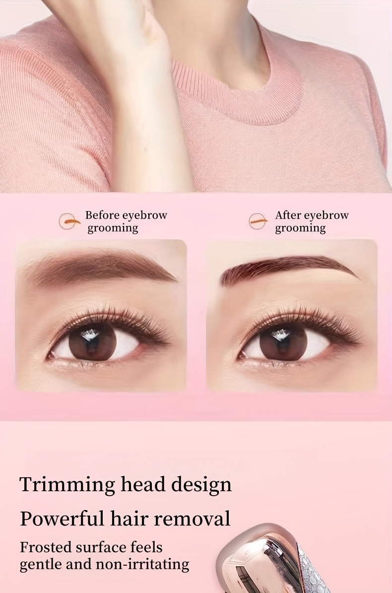 2-u-1 Multifunkcionalni Električni Trimer za Obrve, Brijač za Dlakice na Usnama, USB Punjivi Epilator za Dame, Električni Mini Depilator, Uklanjač Dlakica ispod Pazuha, Automatski Uređaj za Oblikovanje Obrva, Uklanjač Intimnih Dlakica za Dame, Uklanjač Dlakica sa Lica i Trimer za Obrve