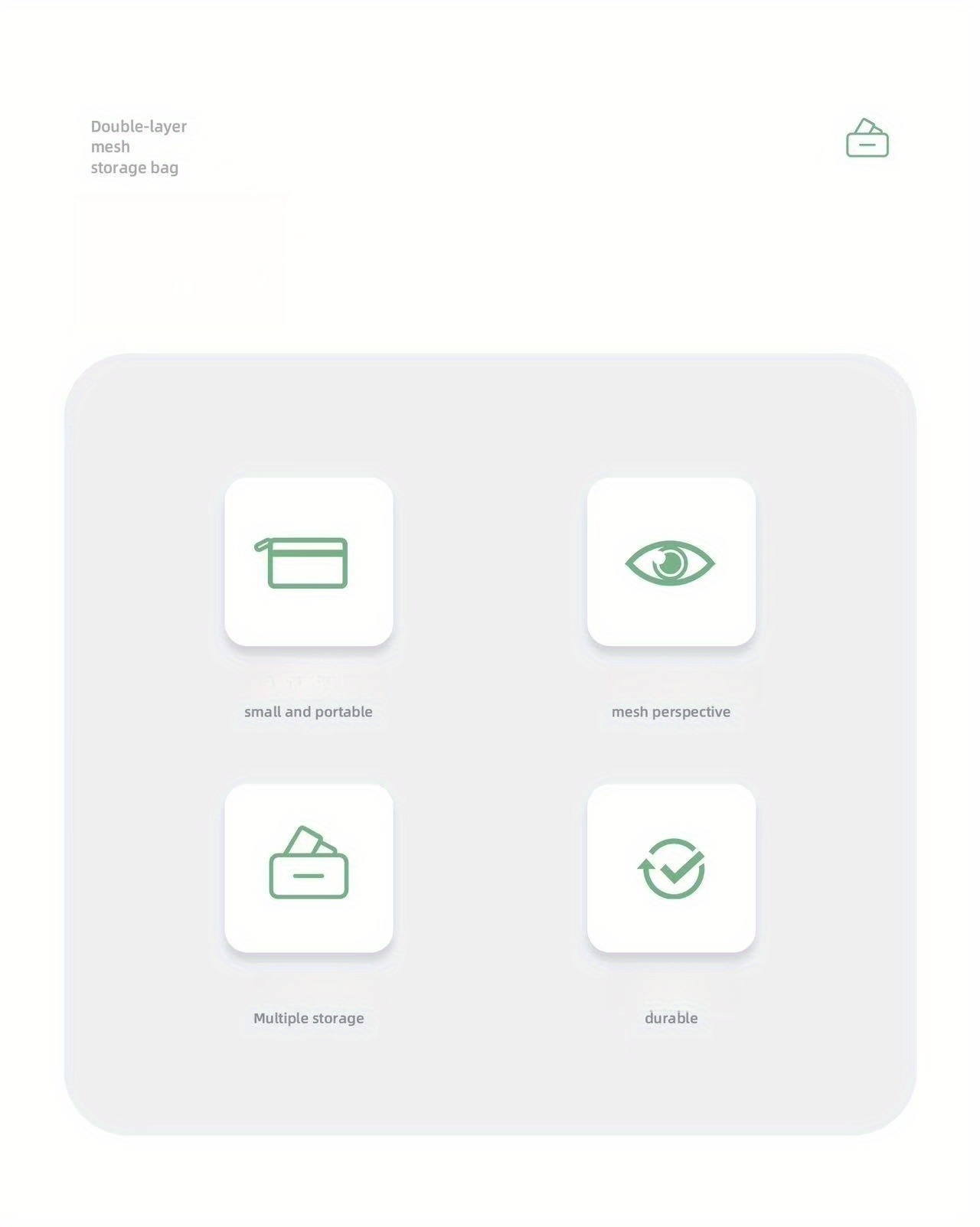 Dvoslojna mrežasta torba za skladištenje, prenosivi držač za vozačku dozvolu, organizator za pasoš i knjižicu o prebivalištu, držač za bankovne kartice sa rajsferšlusom, providni novčanik za kartice