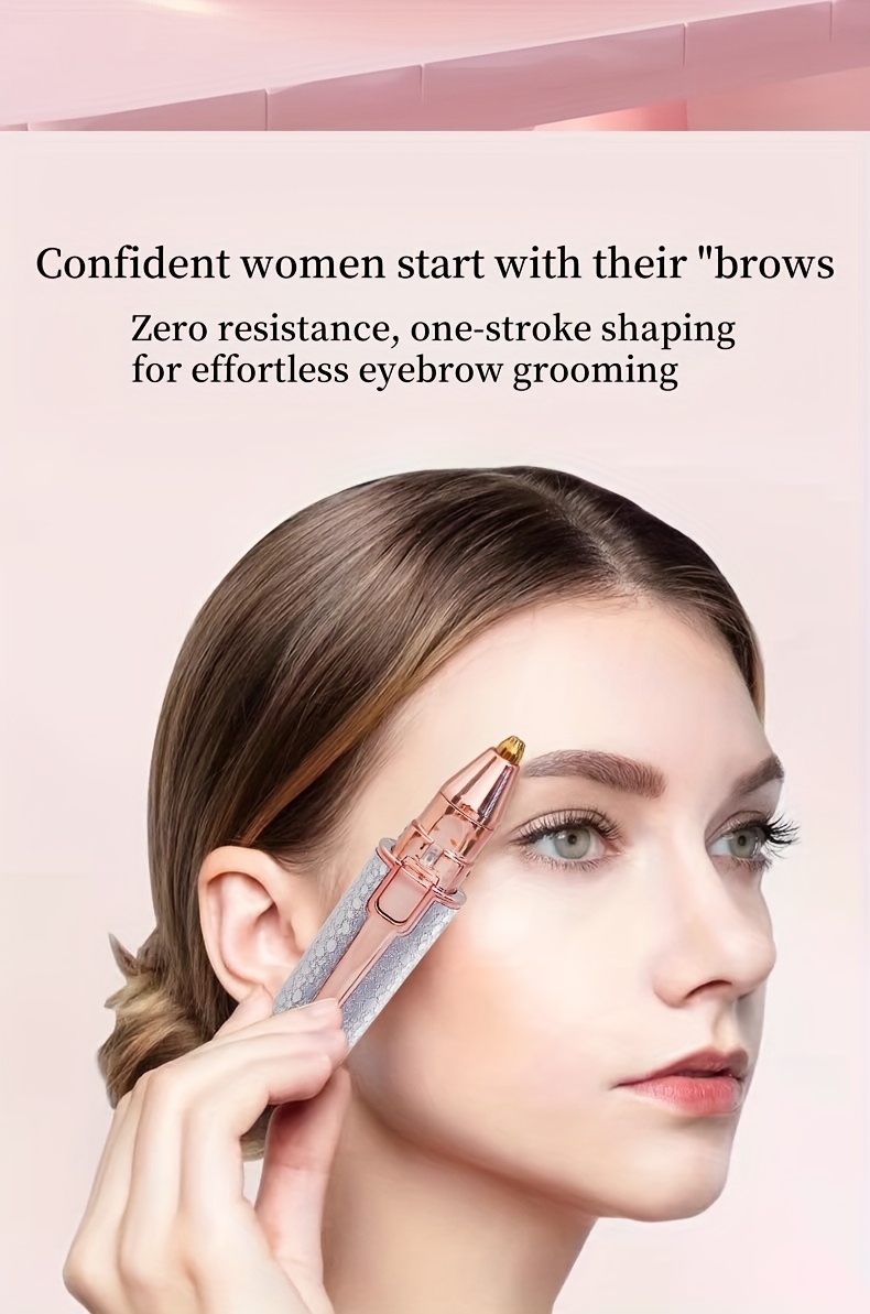 2-u-1 Multifunkcionalni Električni Trimer za Obrve, Brijač za Dlakice na Usnama, USB Punjivi Epilator za Dame, Električni Mini Depilator, Uklanjač Dlakica ispod Pazuha, Automatski Uređaj za Oblikovanje Obrva, Uklanjač Intimnih Dlakica za Dame, Uklanjač Dlakica sa Lica i Trimer za Obrve