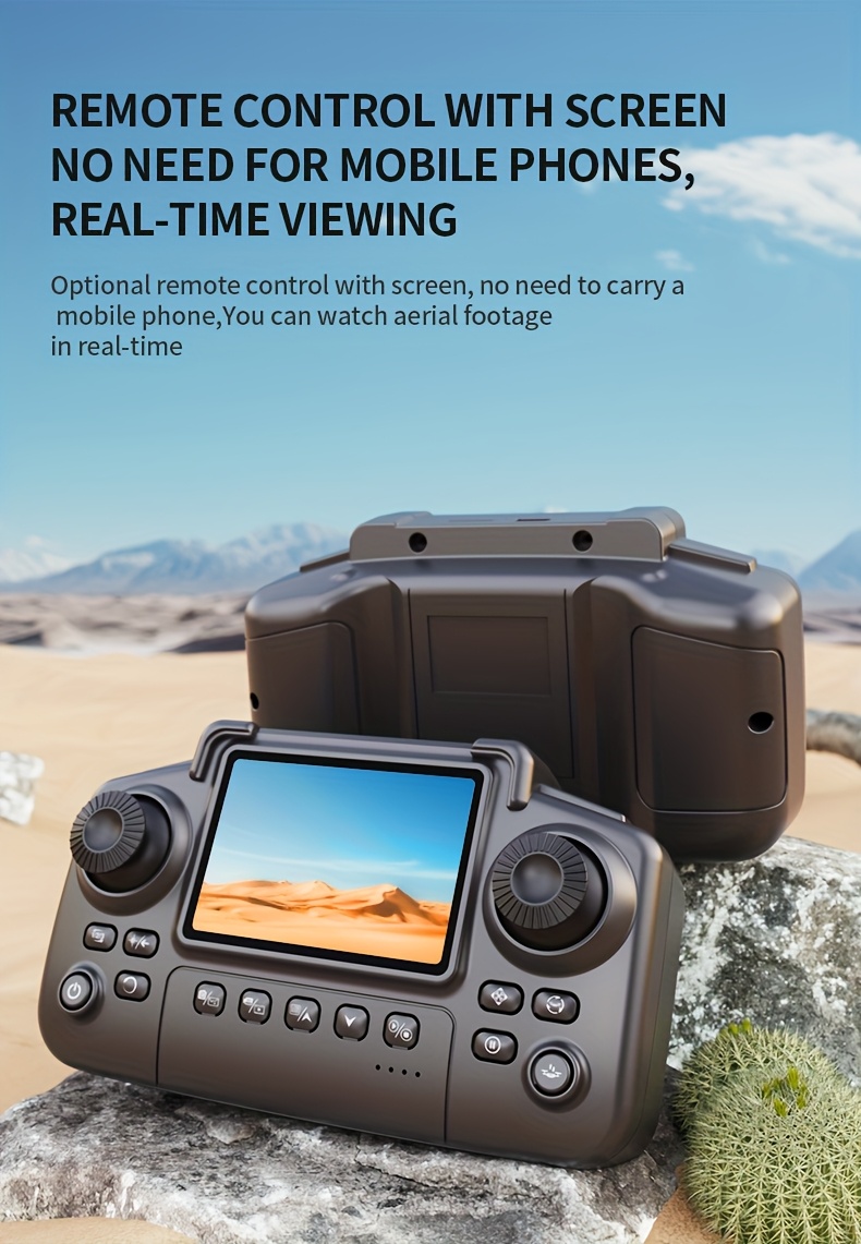 E99 Dron sa Dvostrukom Kamerom i HD Ekranom, Dugotrajna Baterija, USB Punjenje, Pametno Praćenje i Izbegavanje Prepreka - Izdržljiv Dron za Početnike, Wi-Fi Omogućen, Daljinski Upravljač, ABS Materijal, Visokokvalitetni Dron