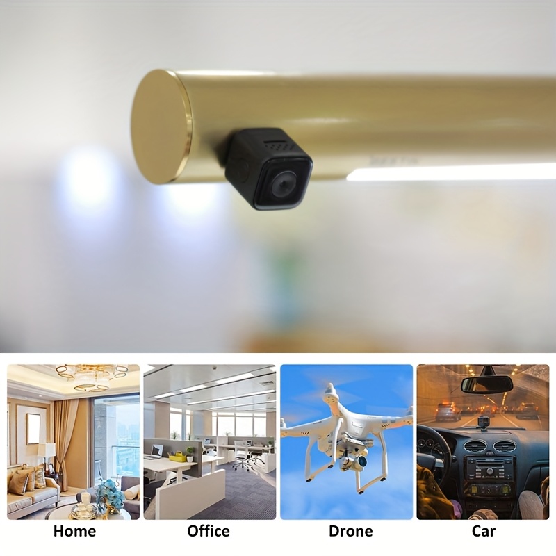 1 Set 1080P Full HD Mini Kamera - Auto AI Noćna Vizija, Mini Akciona Kamera, Punjiva, 64GB TF Memorijska Kartica