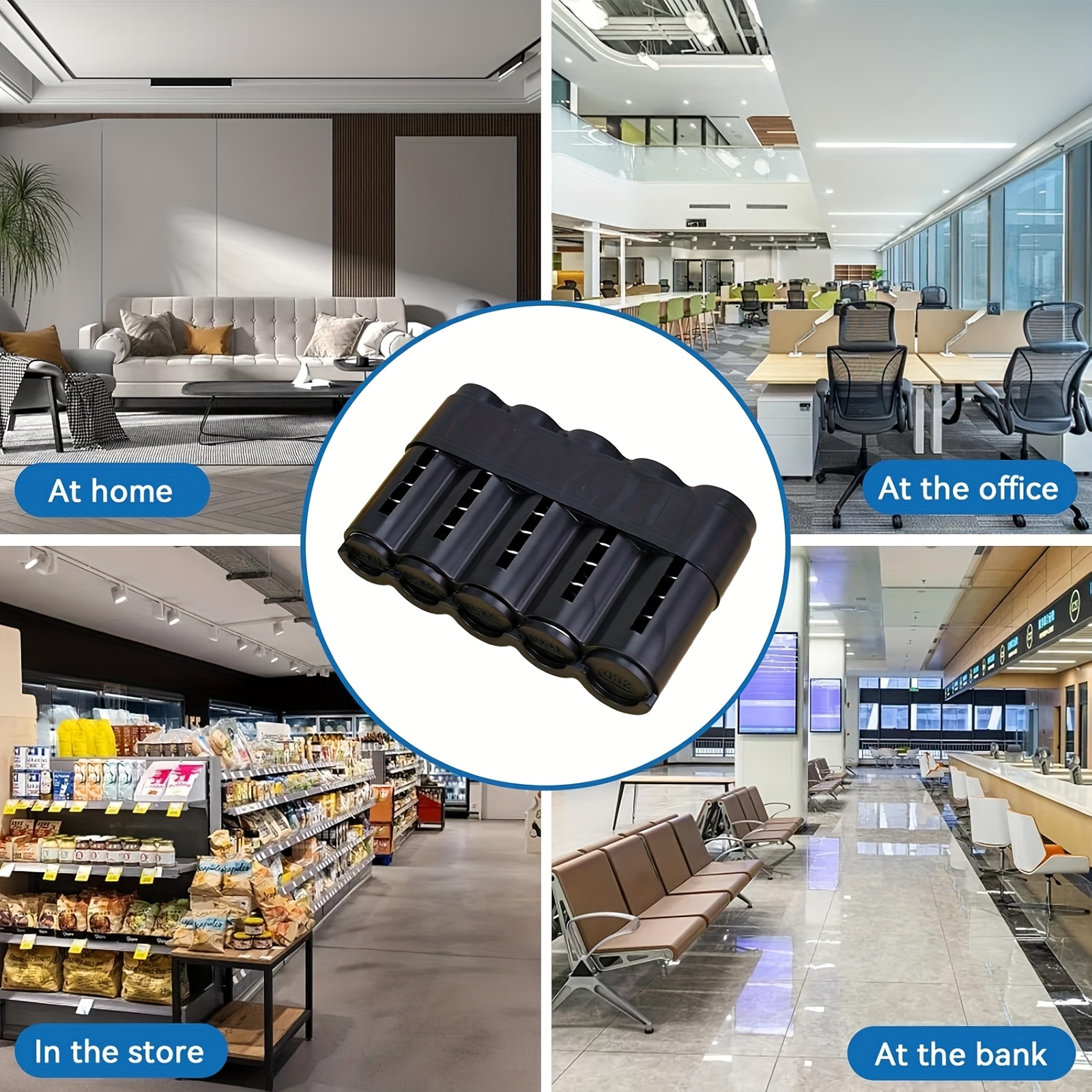 Plastična kutija za čuvanje eura i novčića sa 5 pregrada