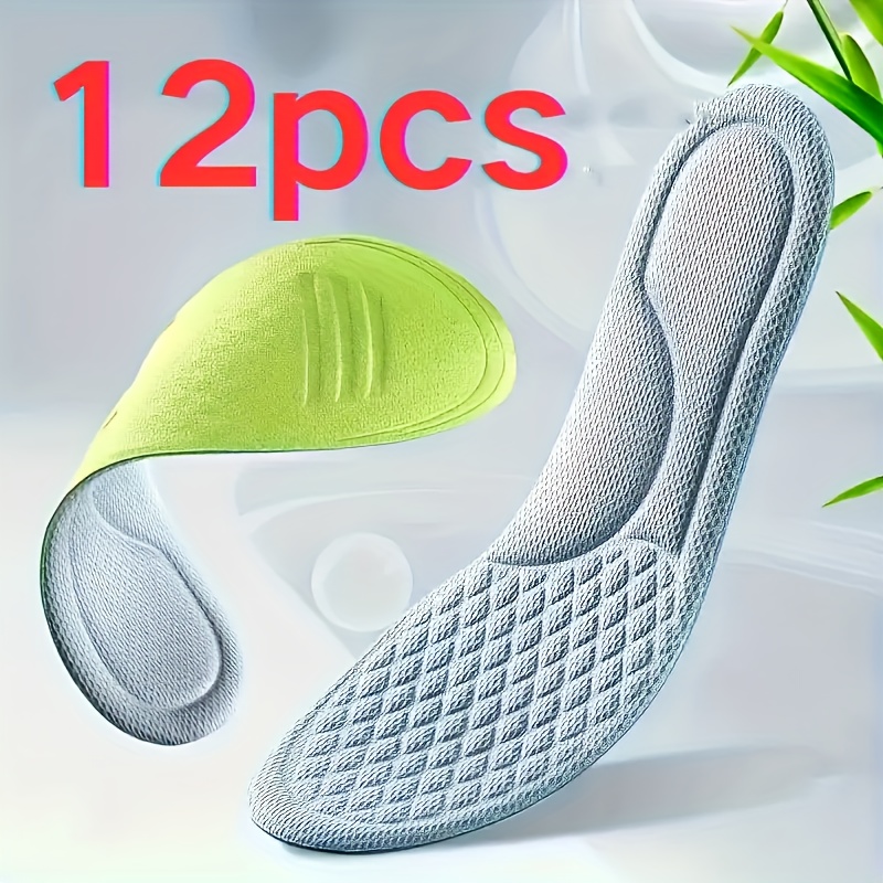 6 Pari 12 komada Uložaka koji apsorbuju udarce, Ultra Meki i Udobni Sportski Jastučići za Dugo Stajanje na Otvorenom u Jesen i Zimu, Razni Dodaci za Obuću, Pogodni i za Muškarce i za Žene