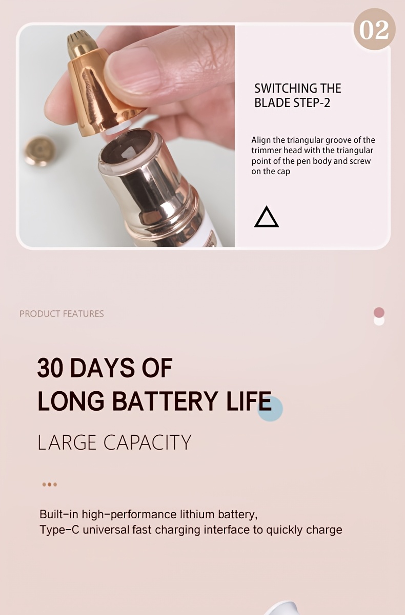 3-u-1 Električni uvijač za trepavice, pinceta i trimer - USB sa brzim podešavanjem temperature, bežično korišćenje, pogodan za uvijač za trepavice, trimer za obrve i trimer za dlačice na licu - Prenosivi kozmetički alat za žene i muškarce, pogodan za putovanja