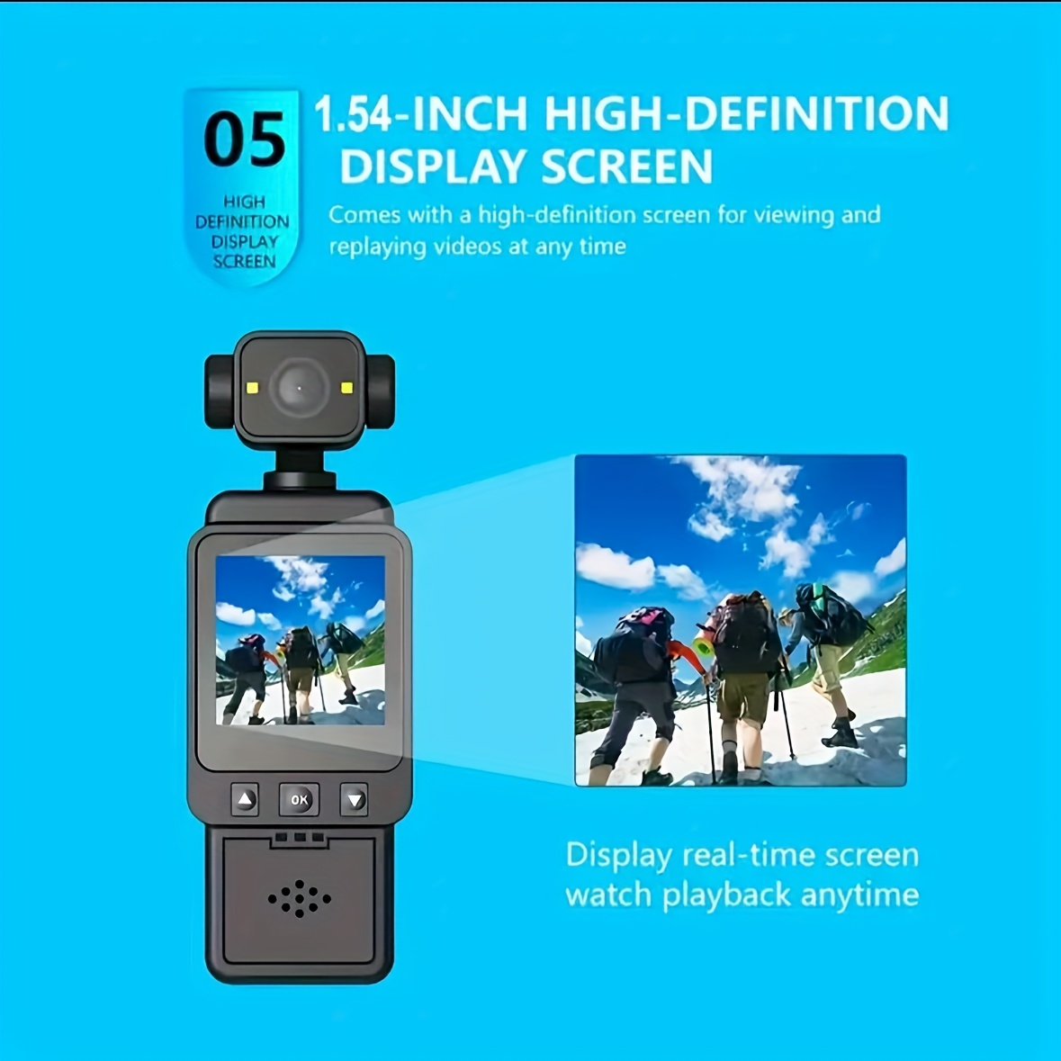 Nova 2K visokokvalitetna spoljna sportska kamera, protiv potresa, WiFi povezivanje, mini prenosiva sa zadnjom kopčom, rotirajuća kamera, ciklično snimanje, pogodna za sportove na otvorenom, lov, vlog, biciklizam, putovanja, snimanje, visok kvalitet, Kamera za biciklizam,Lovacka Kamera,Klipon Kamera