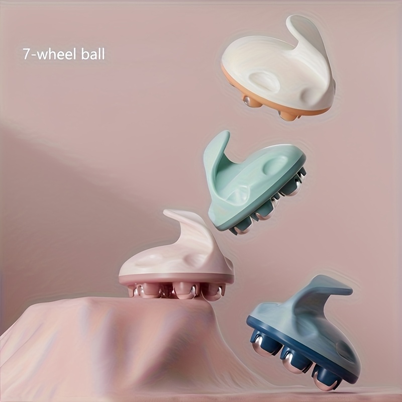 7-Točkovni Masažer sa Valjcima za Duboko Masažiranje Mišića, Pogodan za Stomak i Celu Figuru—Ovaj Prenosivi Ručni Alat sa Loptom je Savršen za Ruke, Ramena, Struk i Butine, Što ga Čini Idealnim Izborom za Kućni Fitnes i Putovanja