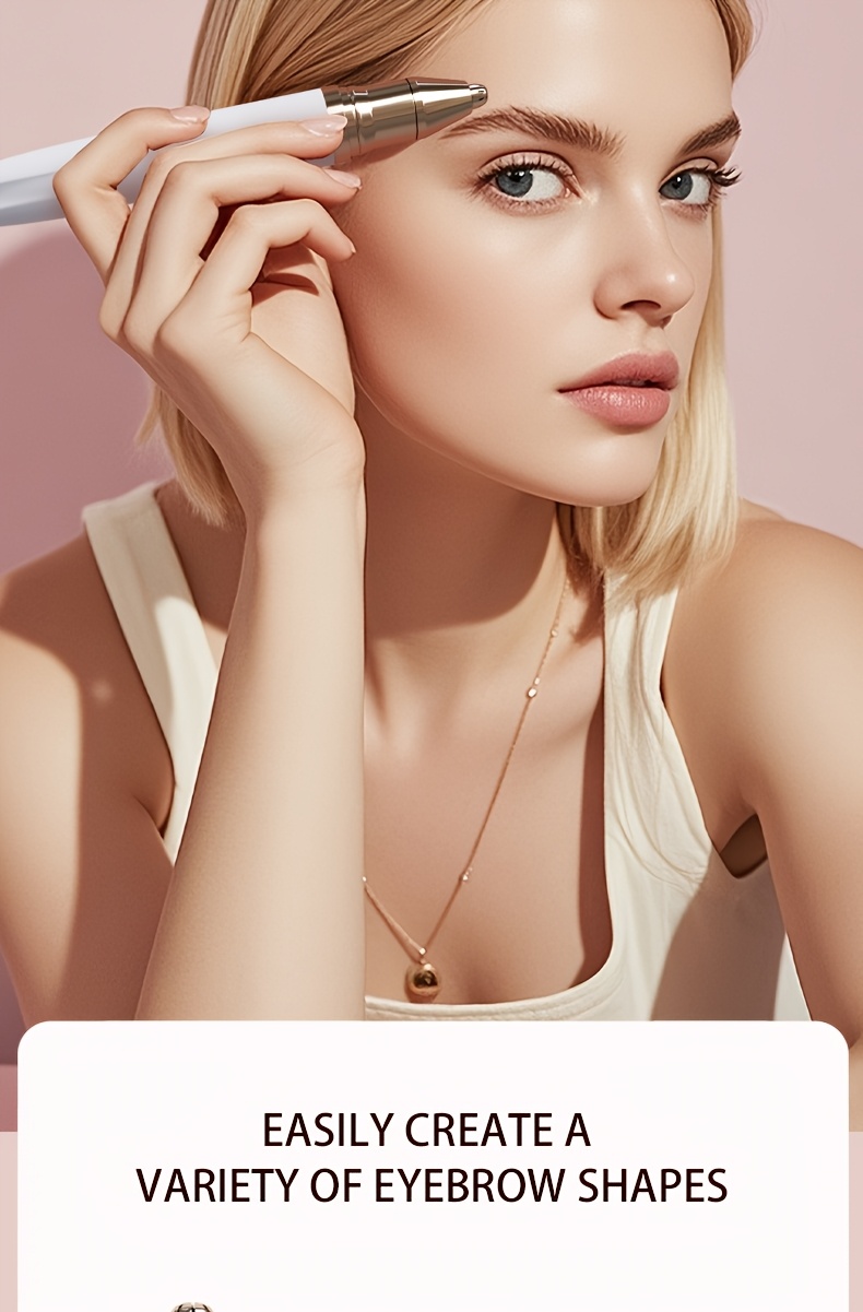 3-u-1 Električni uvijač za trepavice, pinceta i trimer - USB sa brzim podešavanjem temperature, bežično korišćenje, pogodan za uvijač za trepavice, trimer za obrve i trimer za dlačice na licu - Prenosivi kozmetički alat za žene i muškarce, pogodan za putovanja