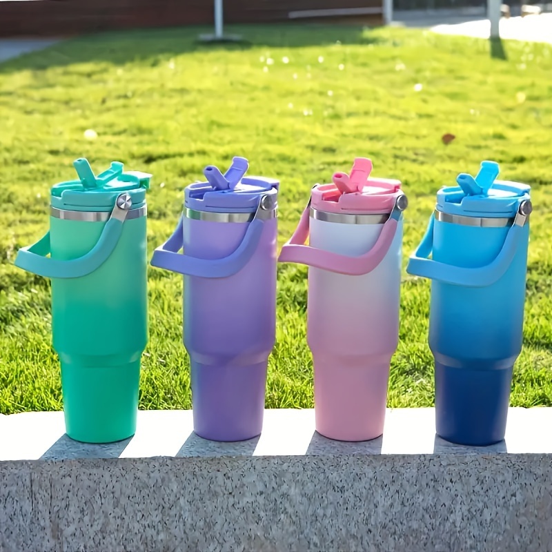 30Oz Gradient Dupla Slamka za Piće Visokokvalitetna Prenosiva Čaša za Vodu Velikog Kapaciteta sa Vakuumskom Izolacijom za Upotrebu u Automobilu