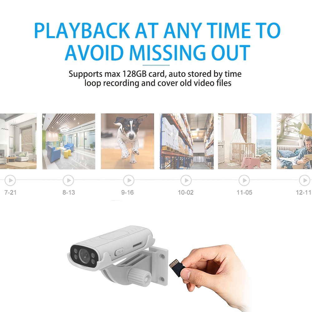 Kompaktna HD Smart Bežična Sigurnosna Kamera sa Mogućnošću Daljinskog Pregleda, Dizajnirana za Nadzor. Funkcije uključuju Mod Odmora, Daljinsku Aktivaciju, Bez Potrebe za Utičnicama i Produženo Trajanje Baterije.