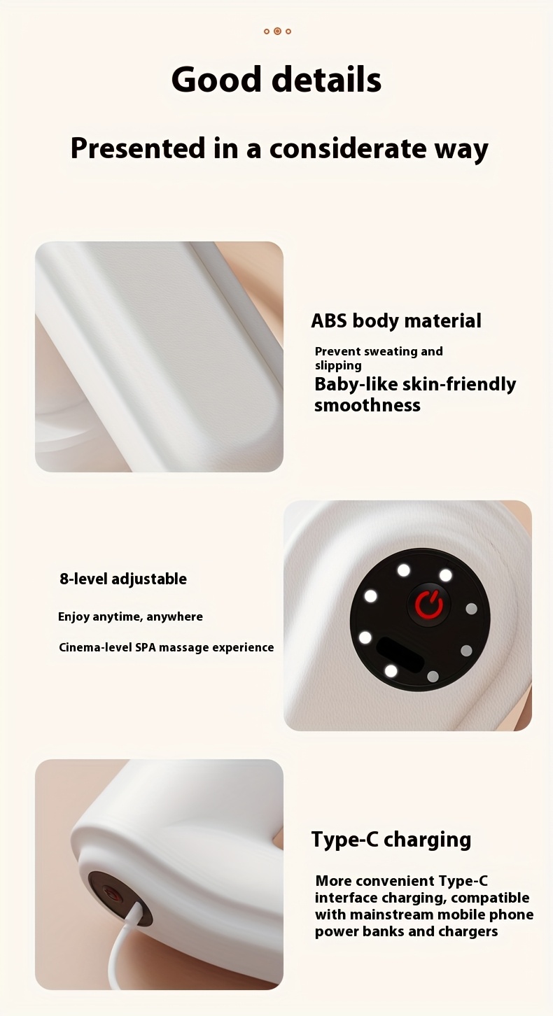 Prenosivi električni višenamenski valjak, višenamenski vibracioni masažer sa 6 masažnih glava, više podešavanja brzine za opuštanje tela, valjanje i masažu stomaka, masažer za zdravlje pogodan za struk, vrat, noge i ruke, idealan praznični poklon za porodicu