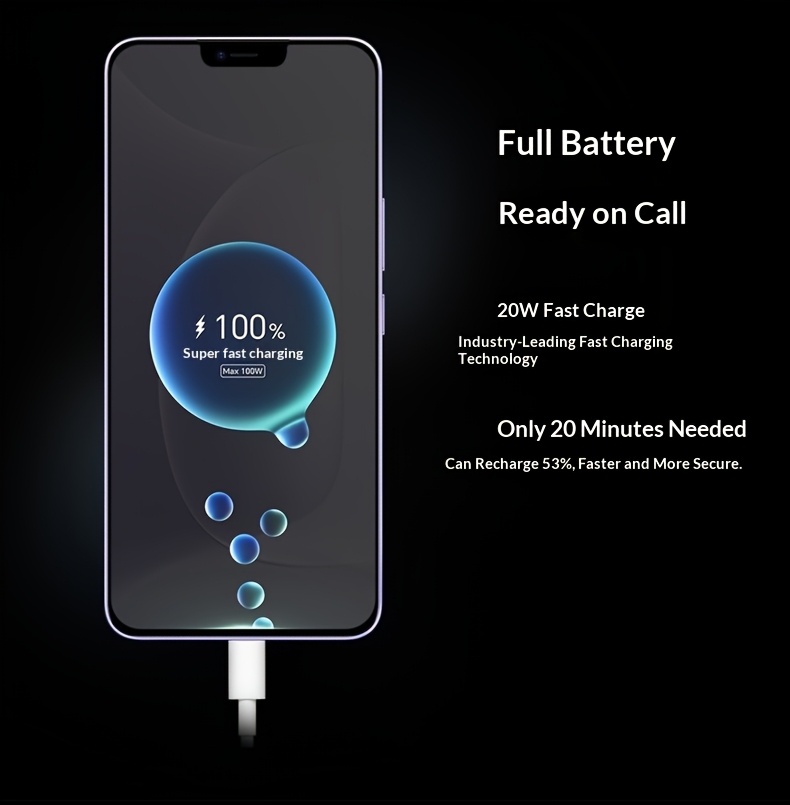 Novi Android Smartphone sa Sistemom Dve Kamere (13MP + 48MP) i Velikim Prostorom za Skladištenje | Ekran od 6.5 inča, 5G, USB Type-C, Android 15, 4K Video Snimanje, Wi-Fi, Polimer Baterija - Idealan za Poklone za Odmor