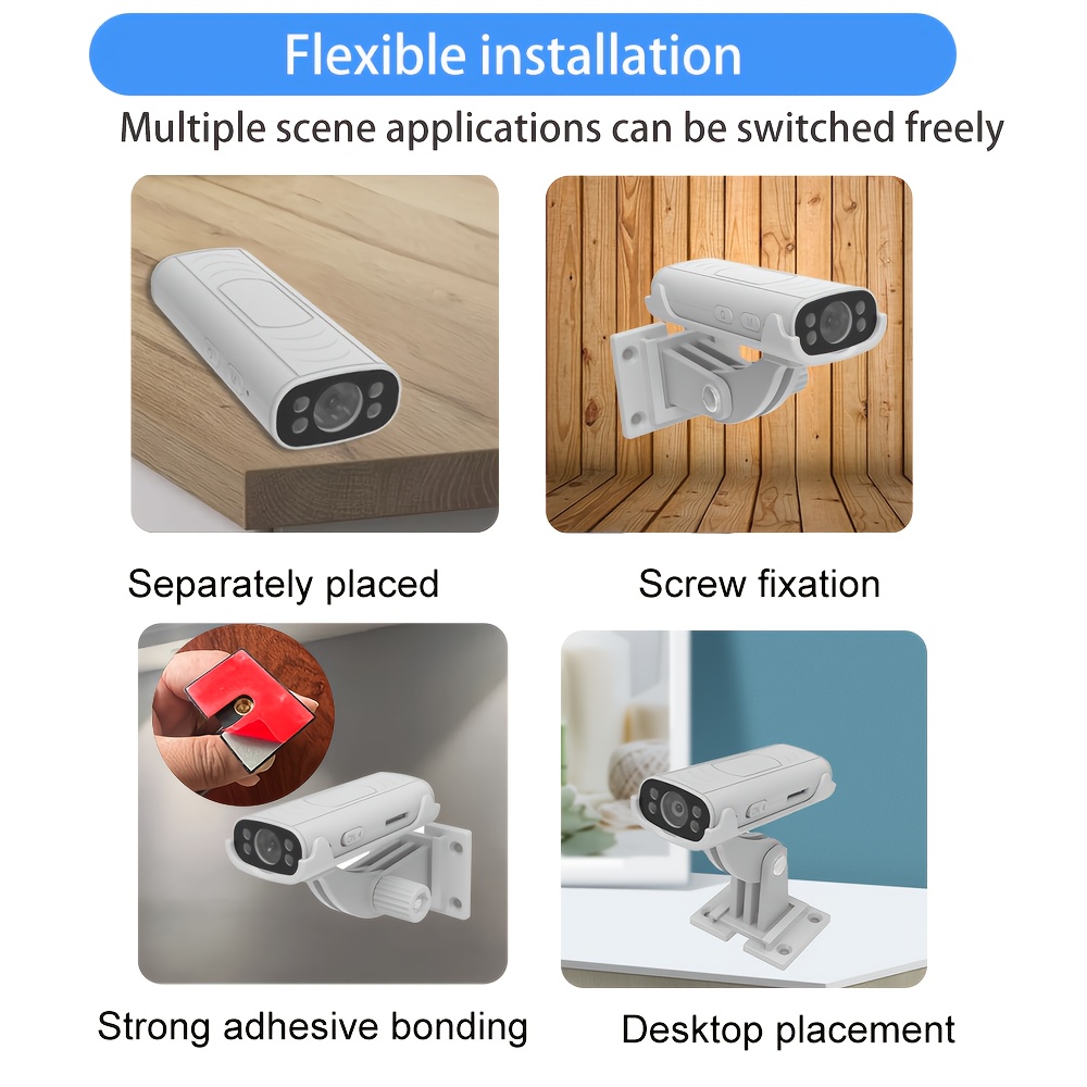 Kompaktna HD Smart Bežična Sigurnosna Kamera sa Mogućnošću Daljinskog Pregleda, Dizajnirana za Nadzor. Funkcije uključuju Mod Odmora, Daljinsku Aktivaciju, Bez Potrebe za Utičnicama i Produženo Trajanje Baterije.