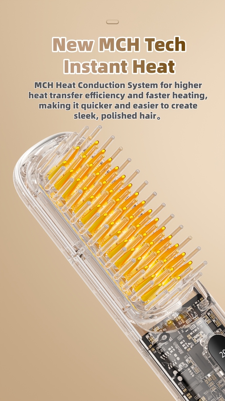 Prenosivi Ravnalo za Kosu sa Funkcijom Isključivanja - 4 Nivoa Temperature, Ravnanje/Stilizovanje bez Čvorova, Bezbedno za Mokru/Suvu Kosu, Pogodno za Baterijsko Ravnalo za Njegu Kose (Putno Prijateljsko)