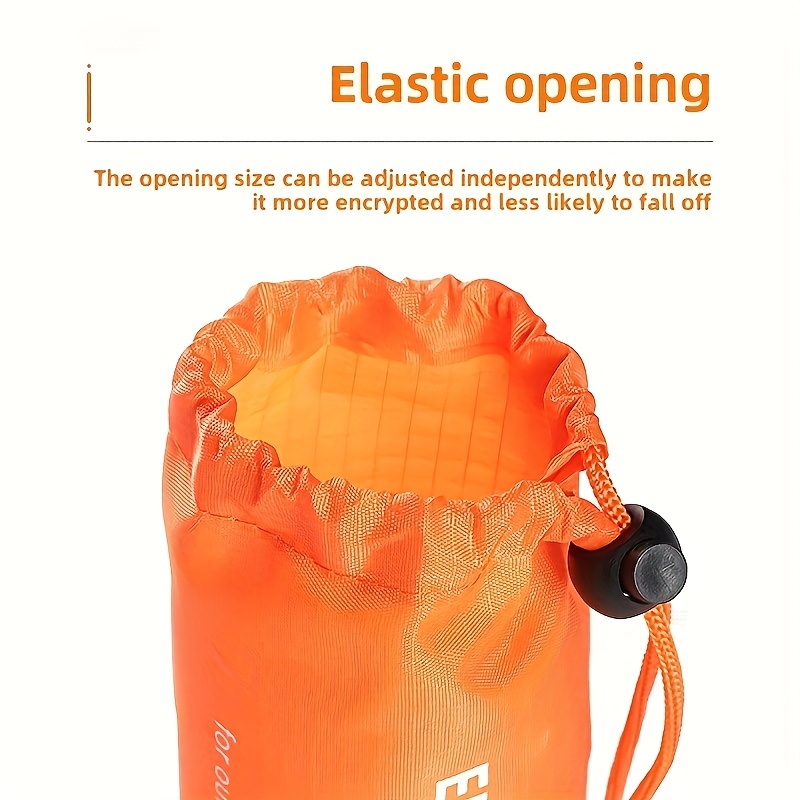 Prenosiva Vreća za Spavanje za Preživljavanje u Hitnim Slučajevima | Narandžasta Visoke Vidljivosti, Izdržljiv PE Materijal, Pogodna za Kampovanje, Planinarenje i Avanture na Otvorenom