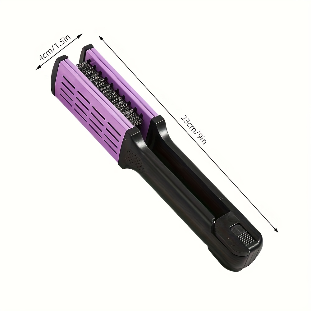 WANMEI Ravnalo za kosu V češalj za stilizovanje kose, dvostruka upotreba, ravnalo i uvijanje, kućni češalj bez punjenja