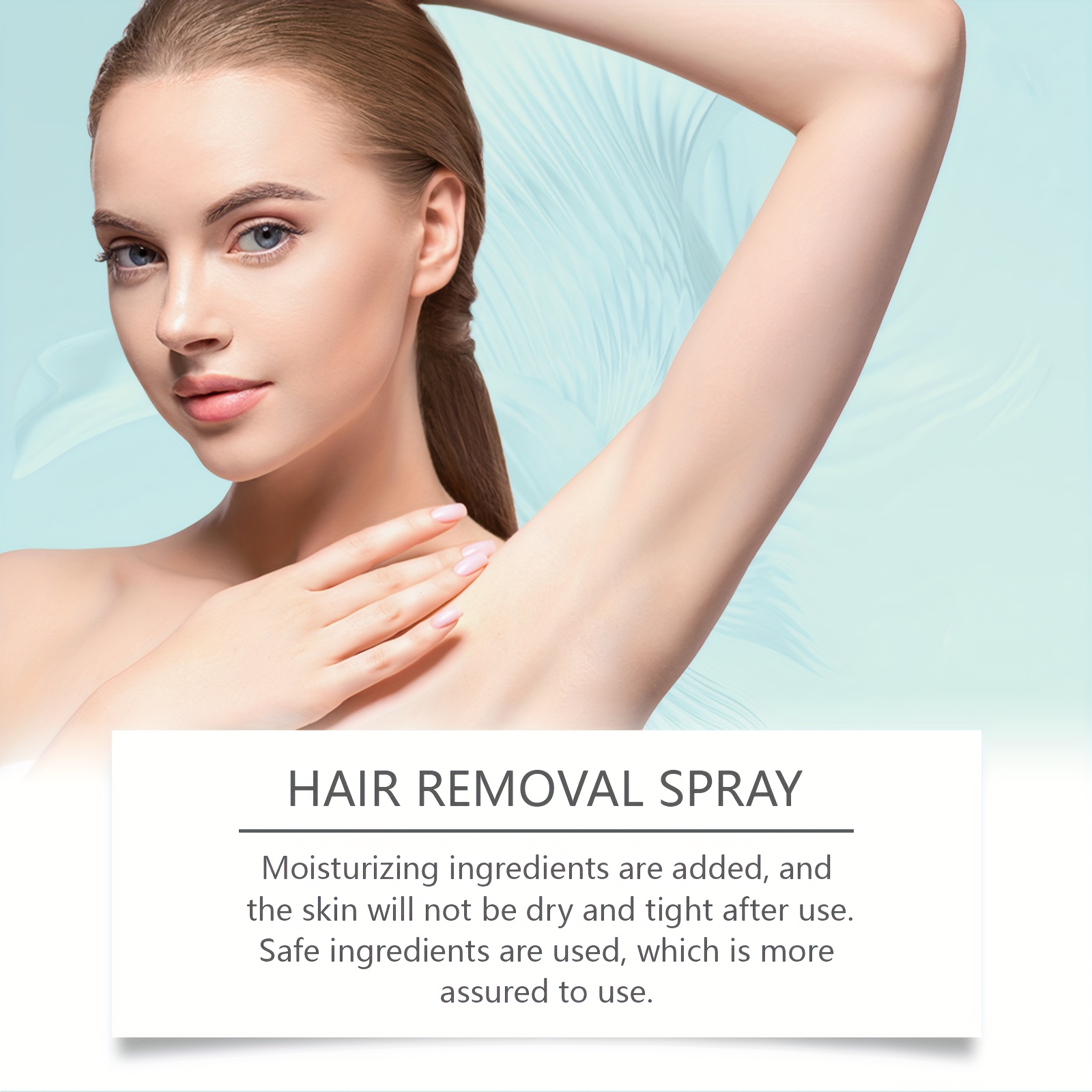 Sprej za uklanjanje dlačica sa tela 30ml - Nježna, čista i glatka koža, hidratantni i Y, praktičan sprej za uklanjanje dlačica