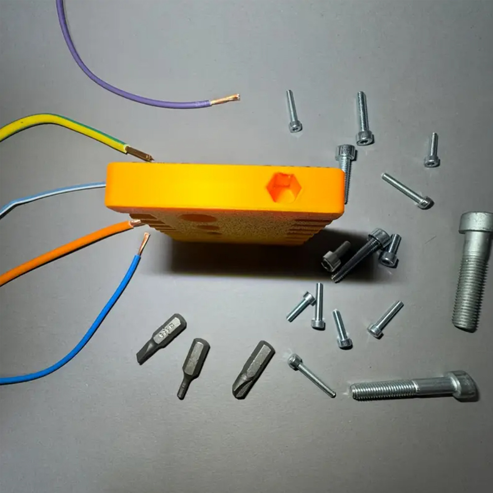 Žičani i vijčni mjerni alat, merač debljine, standardna dvostrana lenjirka, kompaktna i prenosiva višenamjenska laka lenjira, pogodna za DIY projekte, električne radove i popravke, mjerilo veličina šarafa, ručno precizno kljunasto merilo, pomoćni alat