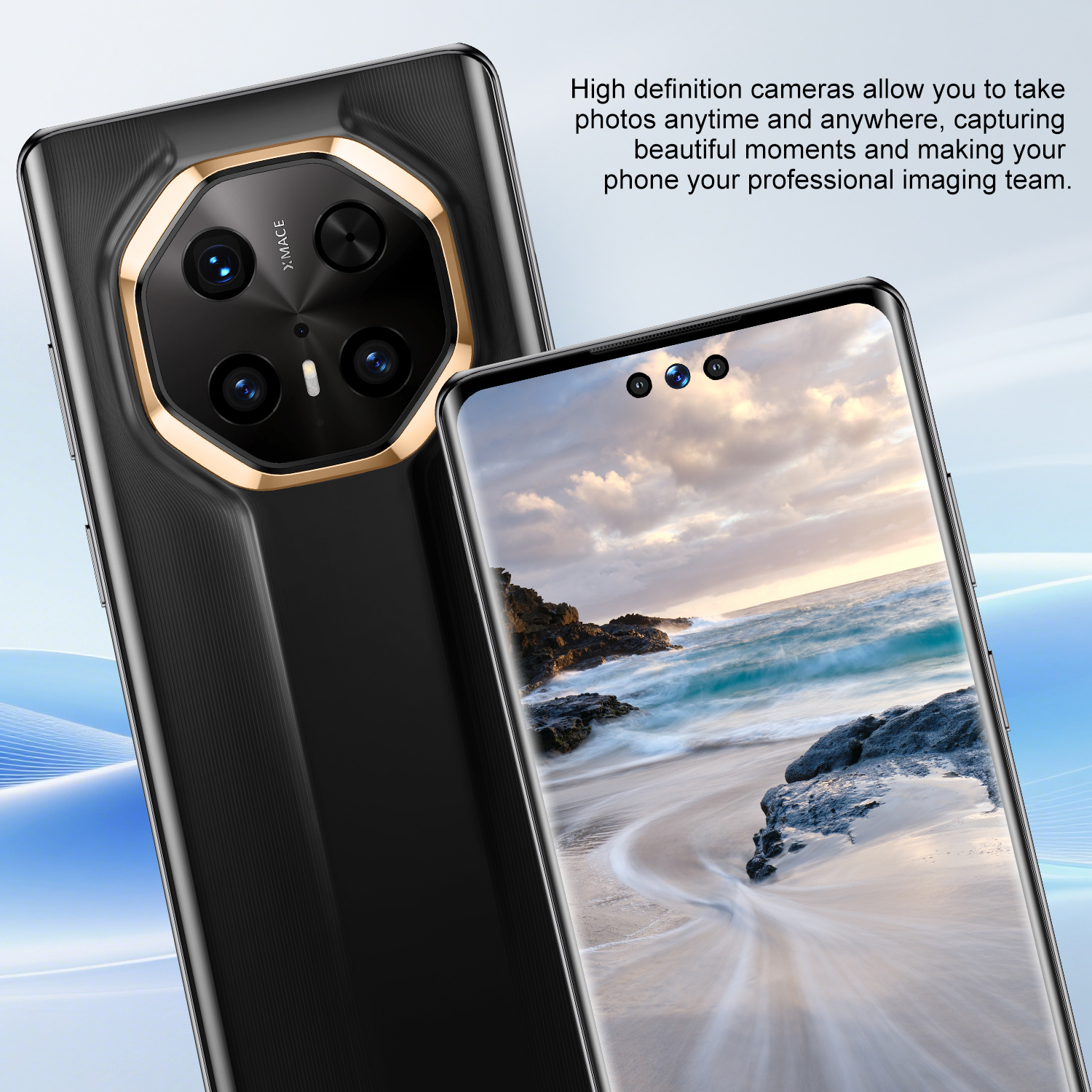 Novi otključani Android pametni telefon, opremljen sa 8GB RAM-a + 256GB memorije, 6.93-inčni HD ekran na dodir, 16MP+50MP prednja i zadnja HD kamera, Android 12 sistem, GPS pozicioniranje, moderan i kul dizajn, trendi moda, studentski telefon, poslovni telefon, idealan poklon za praznike i rođendane