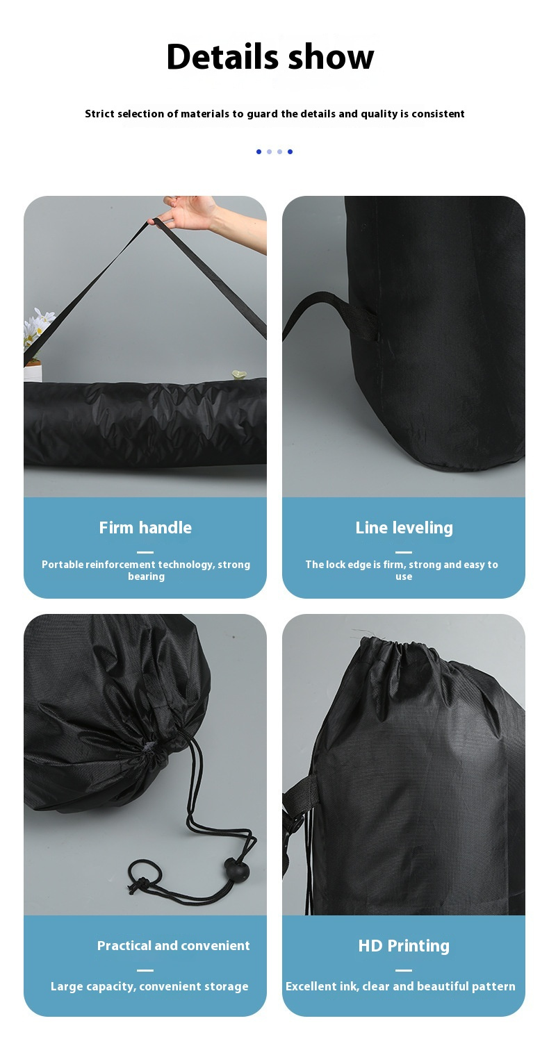 Prevelika Premium Oxford platnena torba za skladištenje, sklopivi dizajn, dostupna u različitim veličinama, sa dugim remenom za rame, idealna za aktivnosti na otvorenom, kampovanje, sklopive stolice, kišobrane i frižidere - Crna, dostupna u različitim veličinama.