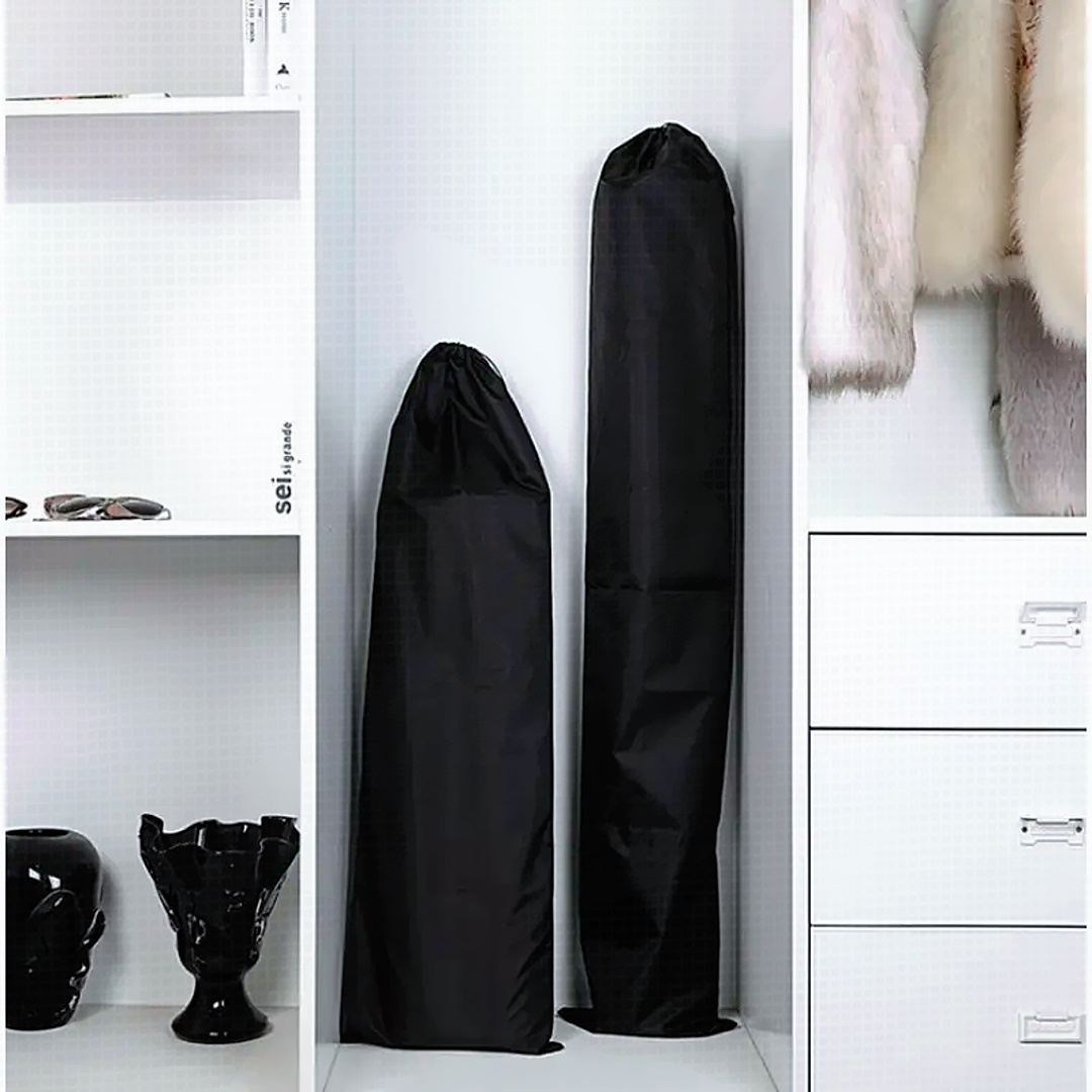 Prevelika Premium Oxford platnena torba za skladištenje, sklopivi dizajn, dostupna u različitim veličinama, sa dugim remenom za rame, idealna za aktivnosti na otvorenom, kampovanje, sklopive stolice, kišobrane i frižidere - Crna, dostupna u različitim veličinama.